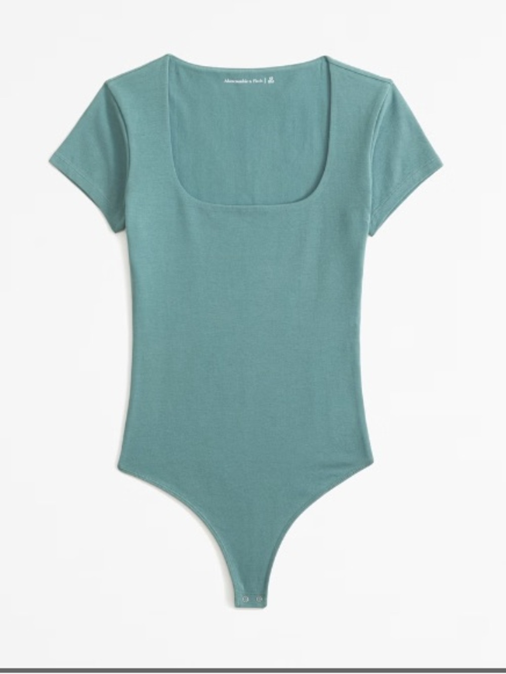 Abercrombie - Like New - Seamless Short Sleeve Bodysuit - Teal Green - Size M